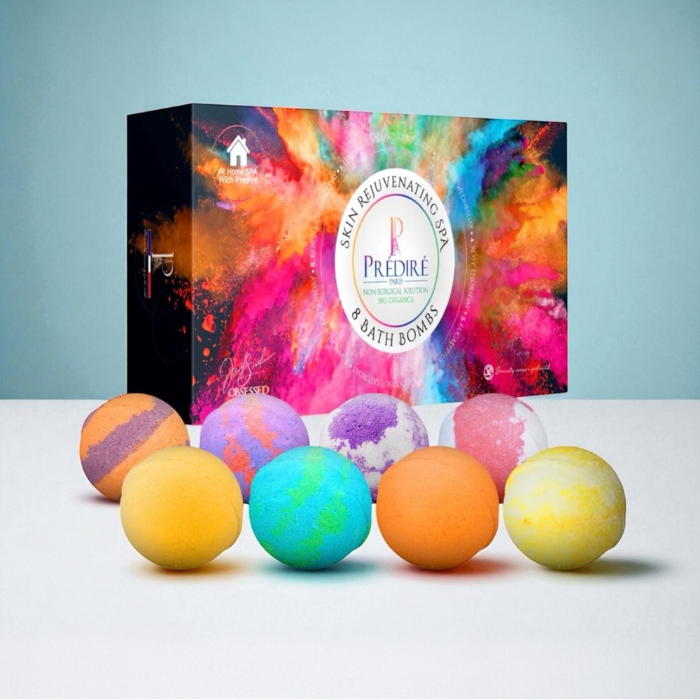 8 Bath Bombs Skin Rejuvenating Spa CELEBRATION
BATH BOMBS